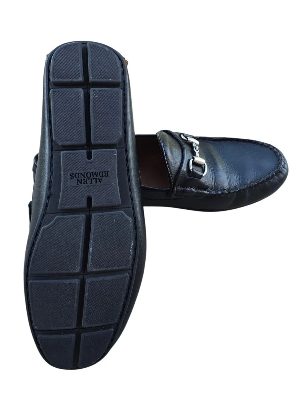Allen Edmonds Sebastian Bit Driving Loafer Black Leather Mens Size 10.5